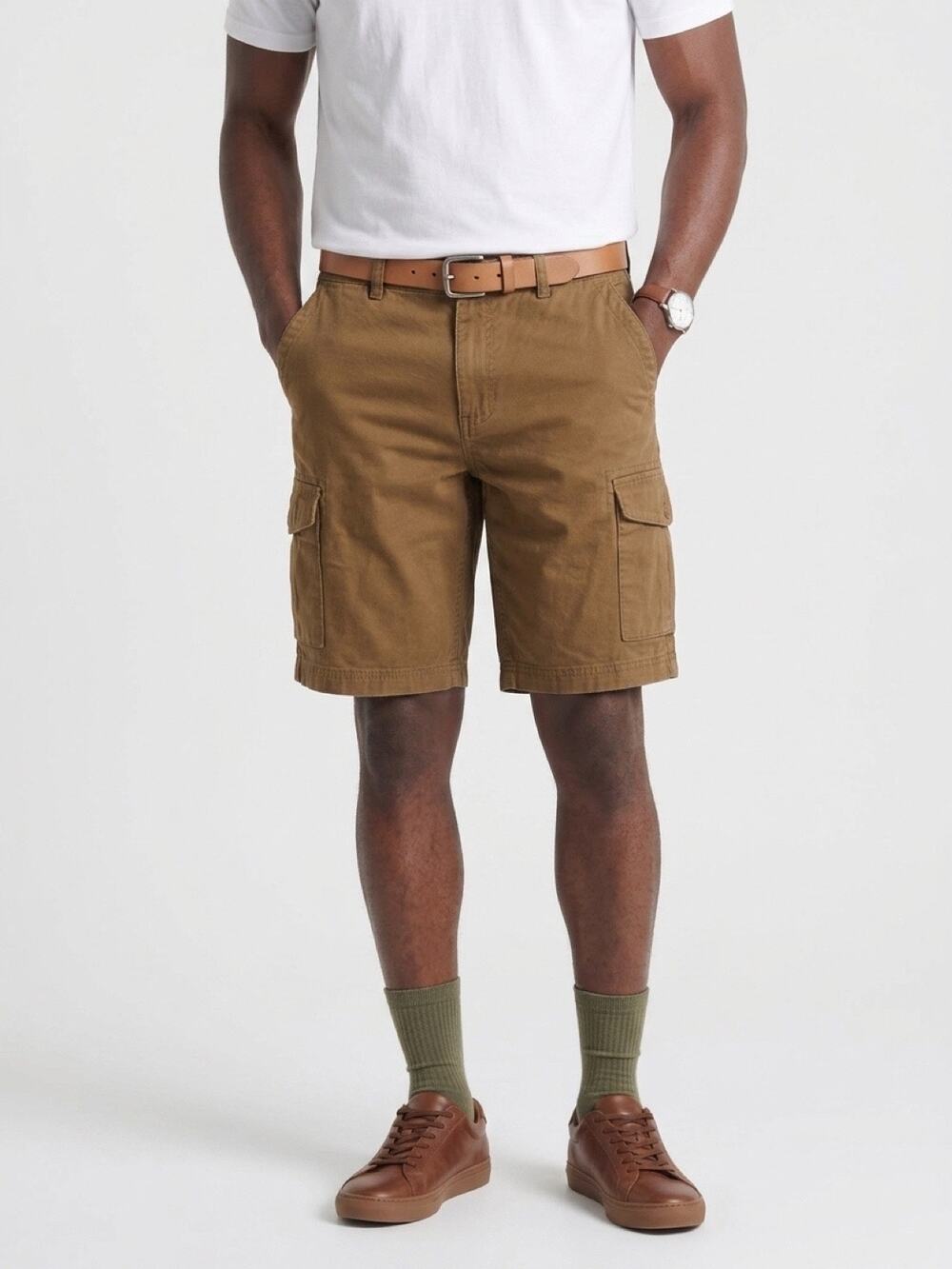 Brown casual cotton cargo shorts, NorthWest Territory brand Size 32